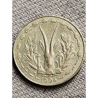 Распродажа - 5 франков 1994г,Западная Африка (BCEAO)