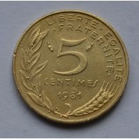 Франция, 5 сантимов 1981 г.