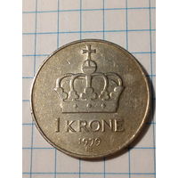 1 крона Норвегия 1979 год