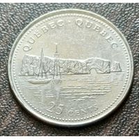 Канада 25 центов, 1992 Квебек    ( 1-6-2 )