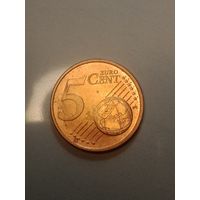 Германия 5 центов 2002 года . D