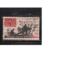 США-1964, (Мих.859) , гаш. , Гражданская война(одиночка),