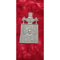 Икона меднолитая Николай чудотворец 19 век торги с 1 рубля