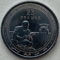 Центральная Африка 25 франков 2024 г.