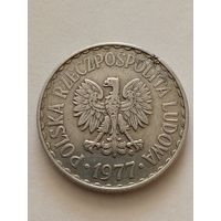 Польша 1 злотый 1977 г(1)Н6