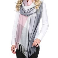 Тёплый шарф-палантин из кашемира, р-р 70*200см