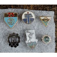 Значки "Трудовые резервы" - 6 шт. Алюминий.