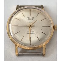 Часы позолоченные. Au20. POLET De LUXE СССР Au20.  СССР. на ходу.