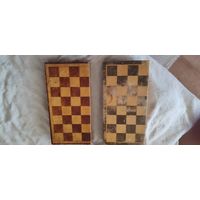 2 шахматные доски 40х40см.ссср.