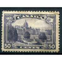 Британские колонии - Канада - 1935г. - ландшафты, виды, здание парламента, 50 с - 1 марка - MH [Mi 187]. #3-WB-92-A-1