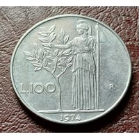 Италия 100 лир, 1974    ( 1-13-3 )
