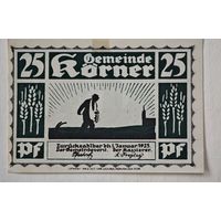 1923 год 25 пфеннигов  Германия