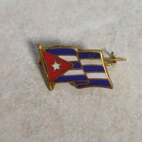 Значок. Флаг. Куба. Тяжёлый металл.  Горячие эмали.