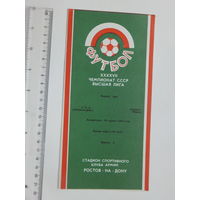Футбол СКА Ростов-на-Дону - Динамо Минск 1984 г