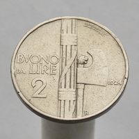 Италия 2 лиры 1924