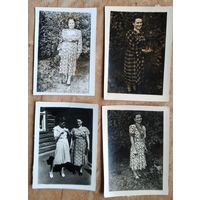 Фото из СССР. Мода 1950-х. 4 фото. 6х9 см. Цена за все.