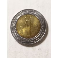 Мексика 1 песо 2017