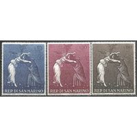 Сан-Марино. Рождество. 1968г. Mi#918-20. Серия.