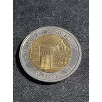 Польша 5 злотых 2016 Штеттинский замок Unc