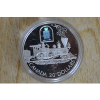 Канада 20 долларов 2000   Локомотив Toronto