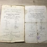Школьные свидетельства 1928-31г.цена за два.