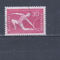 [2110] Финляндия 1959. Спорт.Женская гимнастика. Одиночный выпуск.Гашеная марка.