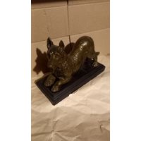 Статуэтка Овчарка, длина 25см, металл