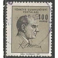 Турция. Кемаль Ататюрк. Первый Президент. 1966г. Mi#2031.