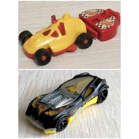 Киндер. Серия "Rennwagen mit Kataplt". 2003г., Серия "Hot Wheels". 2012г. Цена за 1шт.