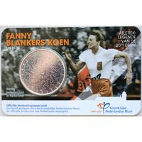 Нидерланды 5 евро 2018 год "100 лет со дня рождения Фанни Бланкерс-Кун"