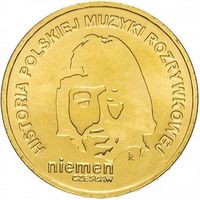 Польша 2 злотых, 2009 История польской музыки - Чеслав Немен UNC