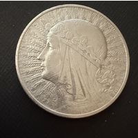 10 злотых 1932 г.  Польша.   Ядвига.  Серебро. ЛЮКС