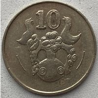 Кипр 10 центов 1985 г.