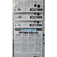 Leuchtturm S1, S2, S3 Optima листы для банкнот двухсторонние на 1, 2 и 3 (2, 4 и 6 ячеек)! Целая пачка 10 шт! Германия, Лёйхтурм, Leuchtturm! ВОЗМОЖЕН ОБМЕН!