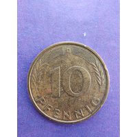 Германия ФРГ 10 пфеннигов 1985 D