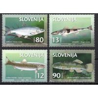 Словения 1997. Фауна. Рыбы 4 марки (178)