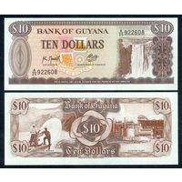 Гайана 10 долларов 1992 год, UNC