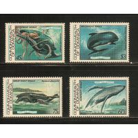 Доминика-1983(Мих.805-808) , **  , Морская  Фауна ,Киты(полная серия)