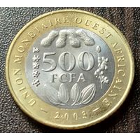 Западная Африка (ВСЕАО) 500 франков, 2003   ( 1-12-2 )