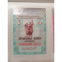 Проездной билет Борисов 2012