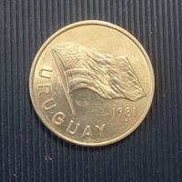 Уругвай 5 новых песо 1981 год флаг
