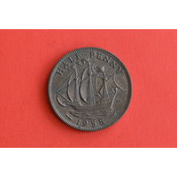 Великобритания 1/2 пенни 1958 с 1 руб