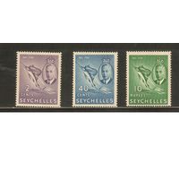 Сейшеллы-1952(Мих.154,161,168) , *   ,  Морская фауна, Рыбы,