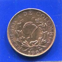 Колумбия 1 сентаво 1967