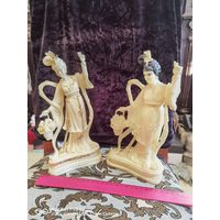 Две статуэтки СССР Гейша колкий пластик самая привлекательная цена трёхдневный аукцион