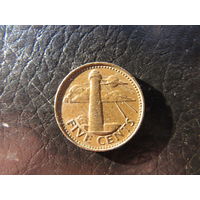 Барбадос. 5 центов. 1998. С 20 копеек. Распродажа коллекции. Смотрите другие лоты.