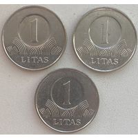 Литва 1 лит 2001 г. Цена за 1 шт.