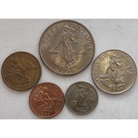 Филиппины 1, 5, 10, 25, 50 сентаво 1958 - 1966 гг. набор 5 шт.