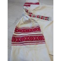 Сорочка старинная, узоры домотканые