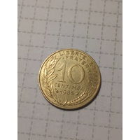 10 сантимов Франция 1985 год
